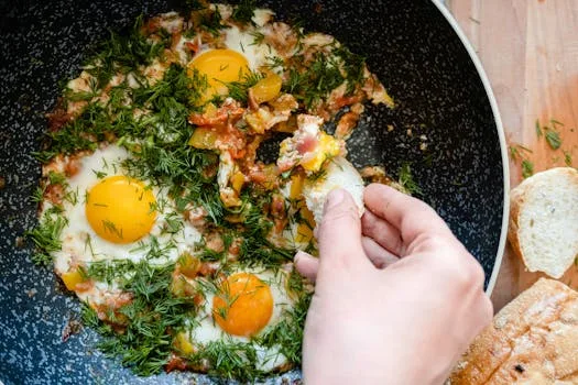 Air Fryer Baked Eggs in Bell Peppers