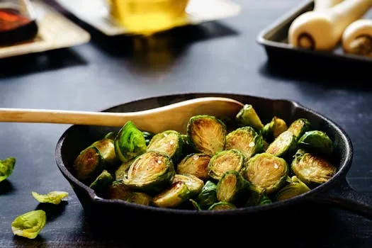 Air Fryer Balsamic Brussels Sprouts