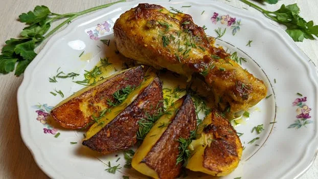 Air Fryer Rosemary Garlic Smashed Potatoes