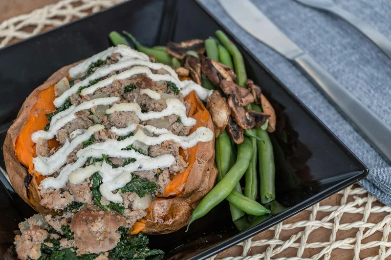 Air Fryer Stuffed Mushrooms