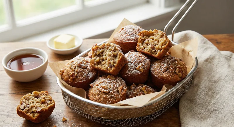 Banana bread bites
