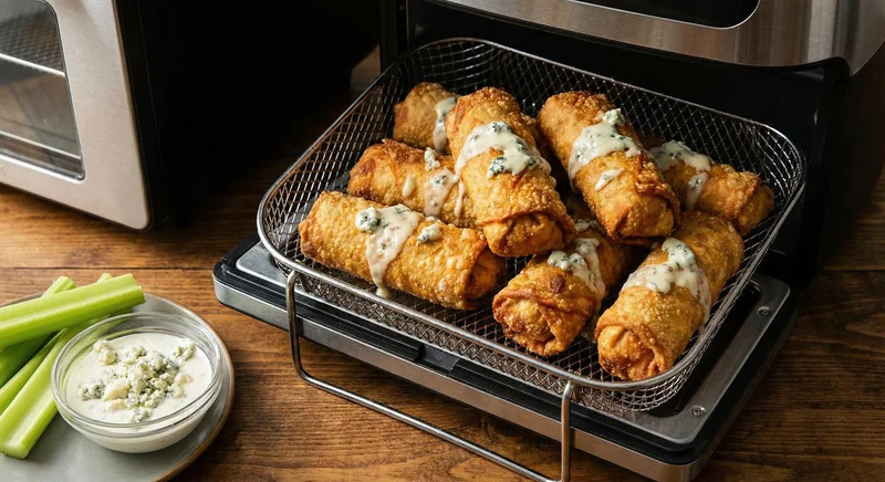 Buffalo egg rolls