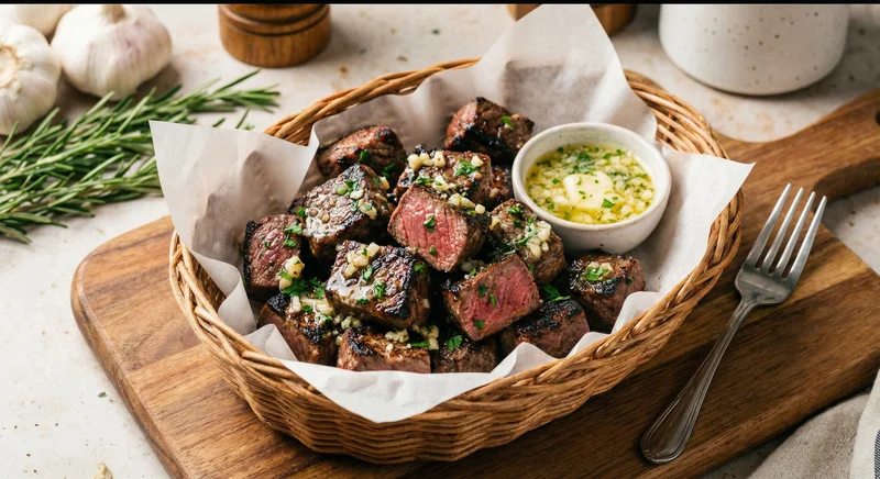 Garlic butter steak