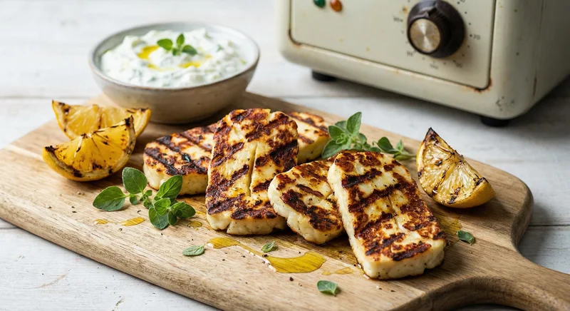 Halloumi slices
