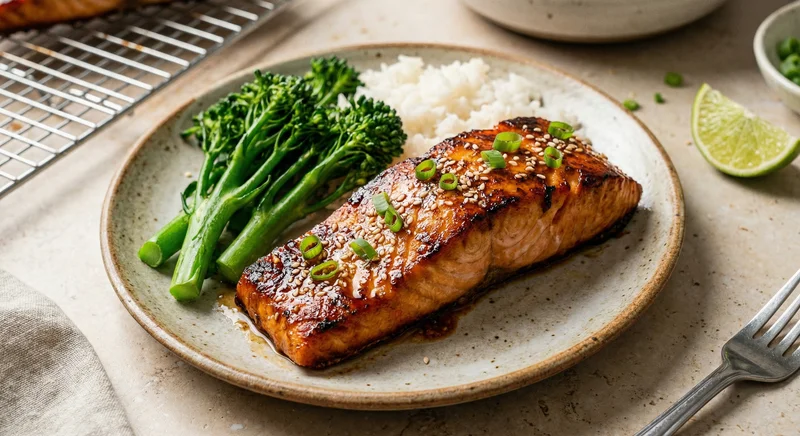 Miso glazed salmon