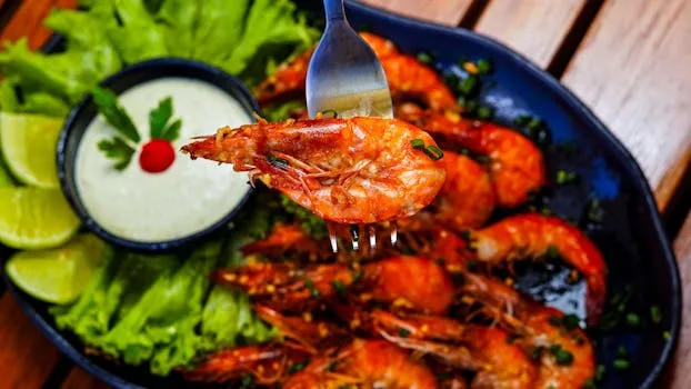 Spicy Lime Air Fryer Shrimp