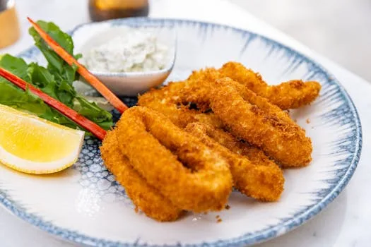 Zesty Panko Air Fryer Calamari